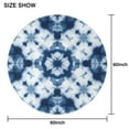 thumbnail image 6 of Blue White Tie Dye Mandala Pattern Round Tablecloth 60"x60",Wrinkle Wipeable Table Cloth for Kitchen Dining Room Picnic Patio Party, 6 of 6