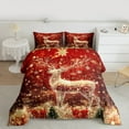 thumbnail image 2 of Castle Fairy Animal Deer 3-Piece Full Comforter Set, 2 of 8