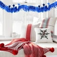 thumbnail image 4 of GFHFHITJ Christmas Tinsel Garland,Shiny Metallic Foil Decorations for Parade Floats,Halloween,Christmas Tree,New Year Parties,Birthday Party,Indoor And Outdoor Disco Party Supplie(2M,Blue), 4 of 6