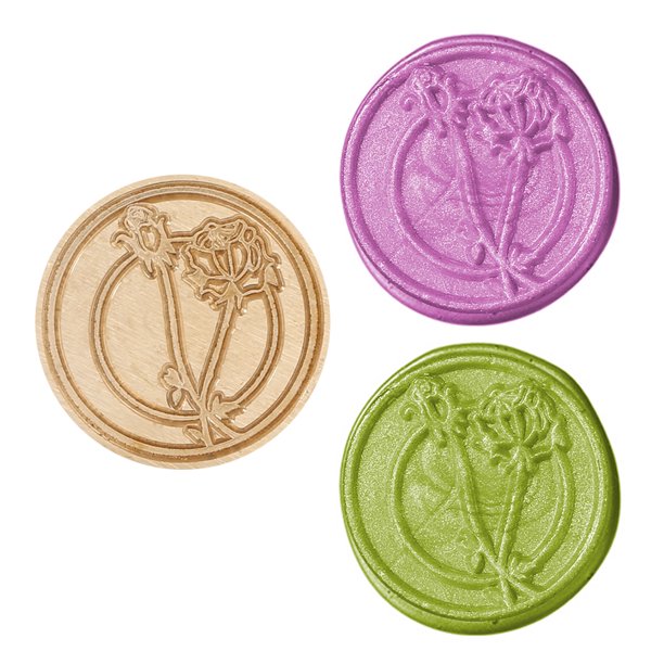 Cuadros Decorativos Cabezal de sello de cera de lacre de rosa romántico vintage herramienta de hobby decorativa de bricolaje (45) Likrtyny embutido en tela