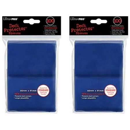 200 ultra-pro blue deck protector sleeves 2-packs - standard magic the gathering size
