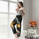 thumbnail image 5 of Balery Golden White Fire Dragon Pantalones de pijama para mujer, pijamas ultraligeros, pantalones de estar por casa-Large, 5 of 6