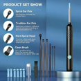 thumbnail image 4 of Visual Ear Cleaner with Camera Ear Wax Removal Otoscope USB Charge 8MP Endoscope Tool Earpick MIni Camera Health Care Set Tool, 4 of 5