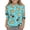 Sky Blue, variant on CCRFTGI Cute Tops for Kids Girls Size 6 Summer 3/4 Sleeve Animal Print Tee Tops Casual Soft Lightweight Girls Fashion Crew Neck Shirts Mint Green 9-10 Years