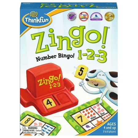 ThinkFun Zingo! 1-2-3 Reading Skills Game
