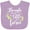 Lavender, variant on Inktastic Though She Be but Little She is Fierce Shakespeare Girls Baby Bib