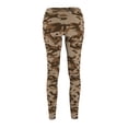 thumbnail image 3 of Woodland Brown Camo Women's Casual Leggings - Camo Color Code 0053, 3 of 7
