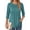 Light Green, variant on MOYIKO 3/4 Length Sleeve Womens Tops Round Neck T Shirts Pleated Tunic Summer Blouses Dressy Casual