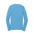 thumbnail image 6 of Port Company Long Sleeve Performance Blend Tee-XL (Aquatic Blue), 6 of 6