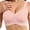 Pink, variant on Bras for Women Supportive Wireless Push Up Bras Comfort No Underwire Full Coverage Seamless