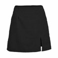 thumbnail image 2 of Fall/Winter High-Waist Women'S Corduroy Half-Length $ Fall/Winter Women'S High-Waist Corduroy Skirt $ Corduroy Half-Length Skirt Solid Color Split A-Line Skirt Women, 2 of 2