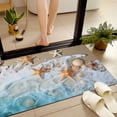 thumbnail image 4 of JML Non-Slip Microfiber & Rubber Doormat - Soft Entryway Rug for Home/Office (16"x24") - Easy Clean Door Mat for Indoor/Outdoor Use, Seashells, 4 of 5