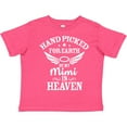 thumbnail image 3 of Inktastic Handpicked for Earth by My Mimi in Heaven with Angel Wings Boys or Girls Toddler T-Shirt, 3 of 5