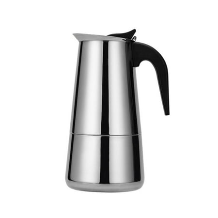 GiLiling Reusable Stainless Italian Pot , Coffee Pot , Foreign Trade Hot European Coffee Pot , for Travel , Home , Hot and Cold Beverages , Food Grade for , Tea Party , Office , Travel