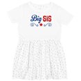 thumbnail image 3 of Inktastic Big Sis Patriotic Sister Girls Toddler Dress, 3 of 5