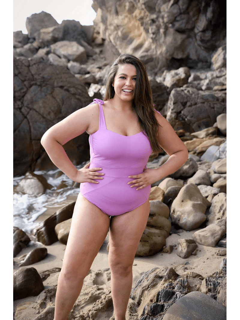 Becca Etc LILI Color Code Plus Size Color Code One Piece Swimsuit