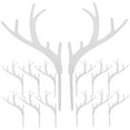 thumbnail image 5 of HORIALENCE Acrylic Antler Cake Toppers Silver 20Pcs 6.7X3.1X0.08In, 5 of 8