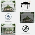 thumbnail image 2 of Ainfox 11x11 ft Outdoor Patio Pop Up Canopy Gazebo with Heavy Duty Frame, Mosquito Netting & UV Protection,White, 2 of 10