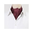 thumbnail image 5 of INSPIRE CHIC Cravate à Pois Ascot pour Homme Cravate Formelle de Soirée Rouge Vin Jaune Taille Unique, 5 of 5