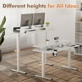 thumbnail image 4 of Homall Electric Standing Desk with Monitor Stand - 55 x 24 Inch Height Adjustable Home Office Computer Desk,White, 4 of 8