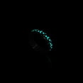 thumbnail image 3 of Star Moon Anillo giratorio de acero de titanio Anillo de acero inoxidable Star Moon Alivia la ansiedad Joyería de mano 8 # negro luminoso JFHHH pequeña, 3 of 5