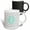 Multicolor, variant on 3drose, Letter E Grey and White Chevron with Mint Monogram Personal Initial E, 11oz Two-tone Red Mug