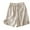 XNG1-Beige, variant on Linen Cotton Shorts for Womens Elastic Waisted Wide Leg Shorts Loose Lightweight Lounge Shorts Comfy Summer Beach Shorts