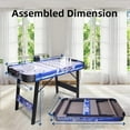 thumbnail image 2 of Air Hockey Table Foldable 4ft Powered Hockey Game Table 48 inch Indoor Electric Hockey Table w/2 Pucks, 2 Pushers,Shuffleboard,Bowling,Powerful 12V Motor for Adults and Kids$$Sport & Recreation Other, 2 of 11