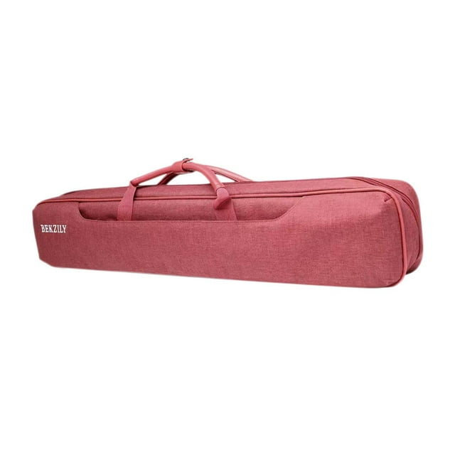 S SERENABLE 7 Holes Billiards Pool Cue Case 1/2 Snooker Billiard Cue Case Pool Cue Pouch Red