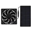 thumbnail image 2 of Small Size Solar Panel Low Power Solar Exhaust Fan 0.8W4v Lightweight Green Energy, Outdoor, Pet House, Chicken ,High Performance, 2 of 5