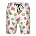 thumbnail image 3 of Goofa Watermelon And Kiwi Printed Mens Swim Trunks Summer Quick Dry Short Beach Swimwear Bathing Suits-Small, 3 of 9