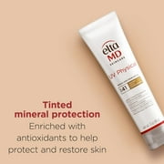 EltaMD UV Physical Tinted Mineral Sunscreen for Face - SPF 41 Tinted Sunscreen for Face, 100% Mineral, 3.0 oz Tube