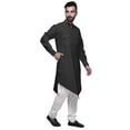 thumbnail image 4 of Atasi Long Sleeve Designer Kurta For Men Indian Cotton Casual Long Kurta, 4 of 5
