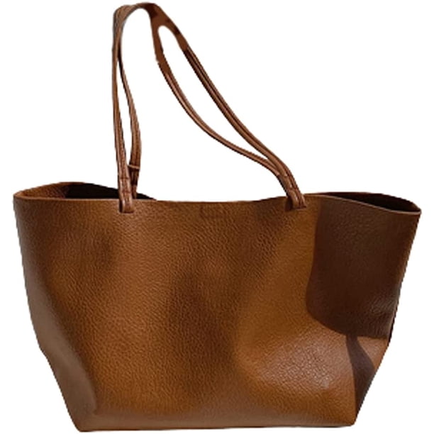 LHSHID Trendy Shoulder Bag for Women PU Leather Large Light Hobo Handbag Top Handle Tote Bag