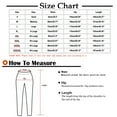 thumbnail image 3 of Lenpel Women's Cotton Linen Pants Elastic High Waisted Drawstring Straight Leg Casual Trousers Lightweight Lounge Pants, 3 of 6