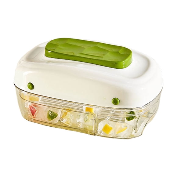 Boovnll Popsicle Molds, Food Grade Flattened Ice Tray Household Ice Cubes Mould Large Capacity Storage Easy Demolding Expeditious Freezing Drawer Refrigerator Ice Making Box, Popsicles Molds