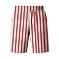 thumbnail image 5 of Trgacdwlo Men's Shorts Casual Striped Elastic Waist Beach Shorts for Men with Pocket Lightweight Sports Running Athletic Shorts for Men, 5 of 6