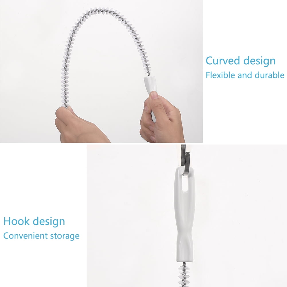 NOGIS Sink Drain Overflow Cleaning Brush, Household Sewer Hair Catcher