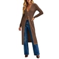 thumbnail image 2 of Hilenly Long Cardigans for Trendy Lightweight Maxi Dusters Coat V Neck Button Up Cardigan Sweaters, 2 of 7