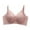 Orange, variant on Womens Seamless Bra No Rims Hand Cups No Side Bone Adjustment Lace Small Chest Push Up Bra Full Coverage Bralette