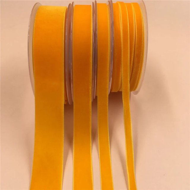 Cinta de terciopelo de una cara de 6mm, 5-300 yardas, para regalo hecho a mano, suministros para envolver ramo, decoración para fiesta en casa, cinta de terciopelo navideña