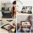 thumbnail image 5 of Fintie Slim Case for Samsung Galaxy Tab S9 11 Inch 2023 Model (SM-X710/X716B/X718U) with S Pen Holder, Ultra Thin Lightweight Tri-Fold Stand Cover with Auto Wake/Sleep, Black, 5 of 10