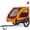 Orange, variant on Harmie Pet Bike Trailer for Bicycle Hauling Orange Steel Frame Quick Hitch Outdoor Travel Cart Foldable Frame