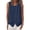 Navy, variant on DeHolifer Linen Tank Tops for Women Summer Sleeveless Button Crewneck Linen Shirts Trendy Beach Casual Blouses Black S