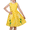Yellow, variant on Girls Dress Red Polka Dot Pocket Floral Summer Sundress Casual Cotton 5 Years