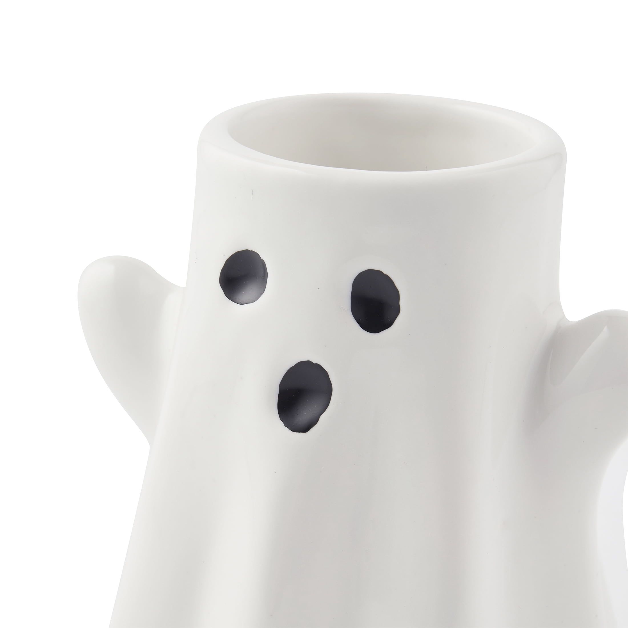 Way to Celebrate! 2-Piece Ceramic Ghost Bath Accessory Set, White