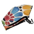 thumbnail image 6 of FORMRS Travel Umbrella Folding Auto Open Close Windproof Rain UV Protection, Dark Floral, 6 of 8
