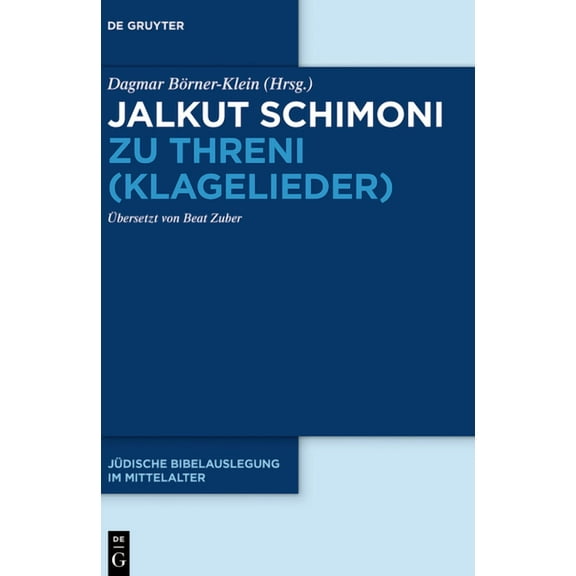 Jalkut Schimoni Zu Threni (Klagelieder), (Hardcover)
