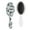 White-516, variant on Hair Brush, Geometric Paddle Brush with Soft Bristles, Wooden Handle Hairbrush for Women Men Kids, Vintage Hippie Design, Wet & Dry Hair Styling