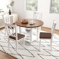 thumbnail image 3 of Costway 10 PCS Seat Cushions Gel Memory Foam Non-slip Bottom Dining Office 18"x18" Brown, 3 of 10